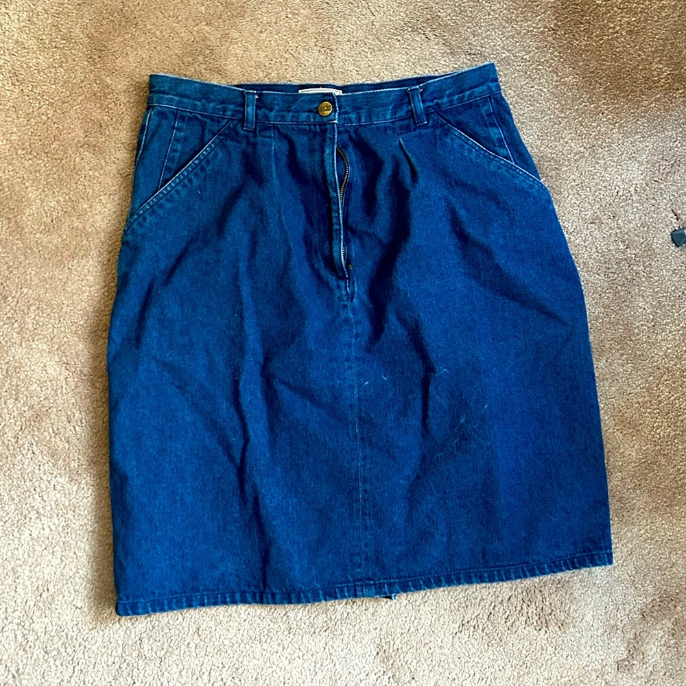 Vintage LLBean denim skirt